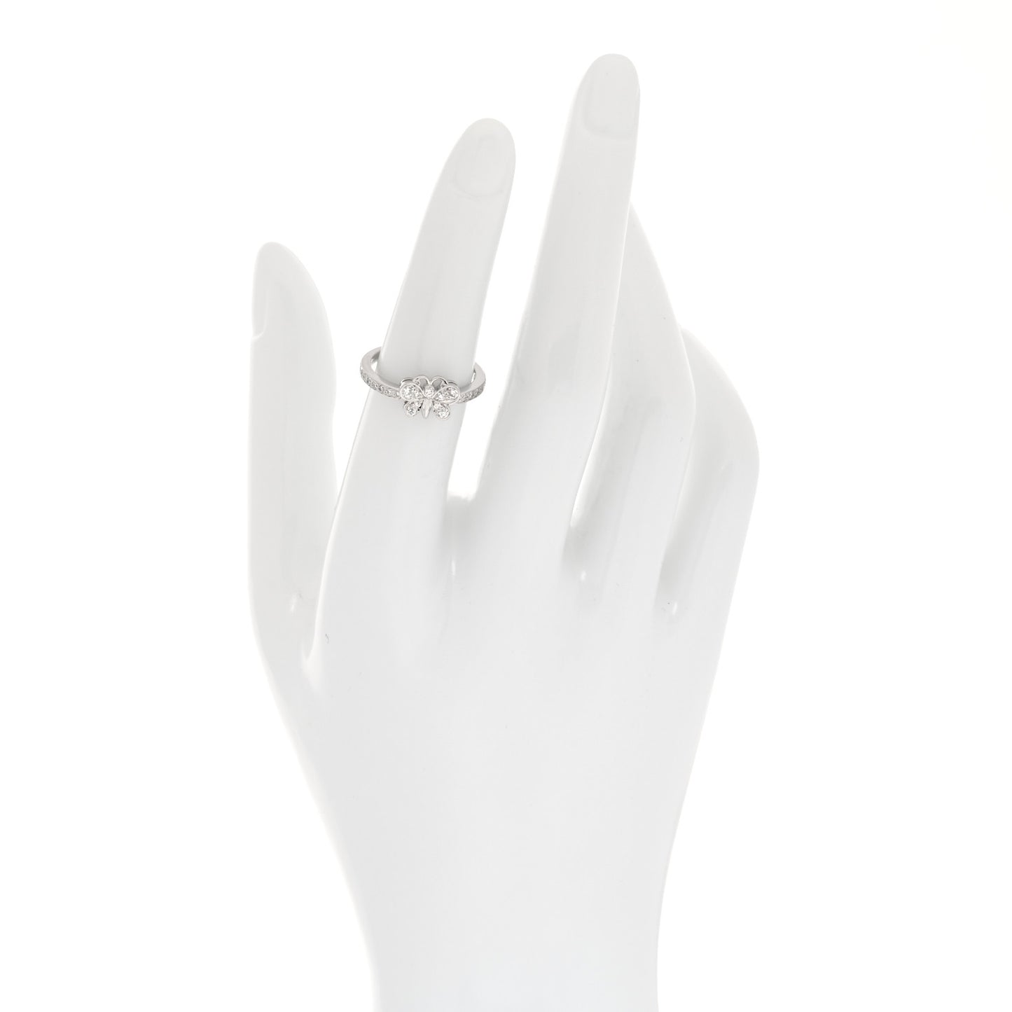 Platinum Diamond Enchant Butterfly Ring 50 5.5