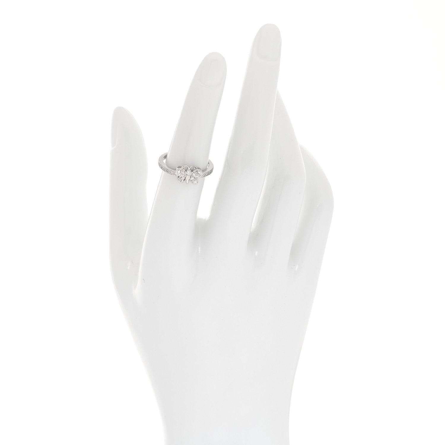 Tiffany Platinum Diamond Enchant Butterfly Ring 50 5.5 2 of 7