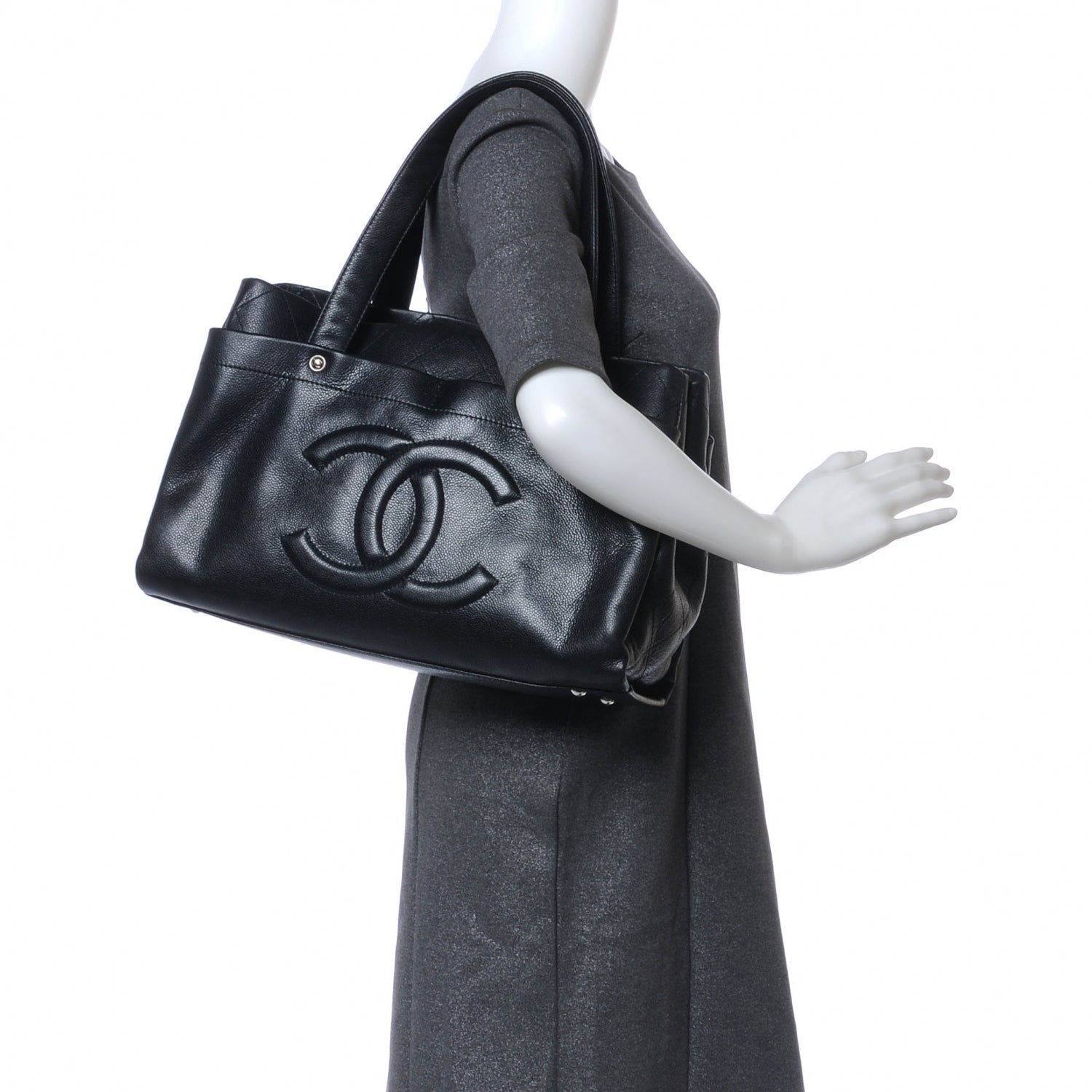 Chanel Caviar Executive Shopper Tote Black 2 of 7