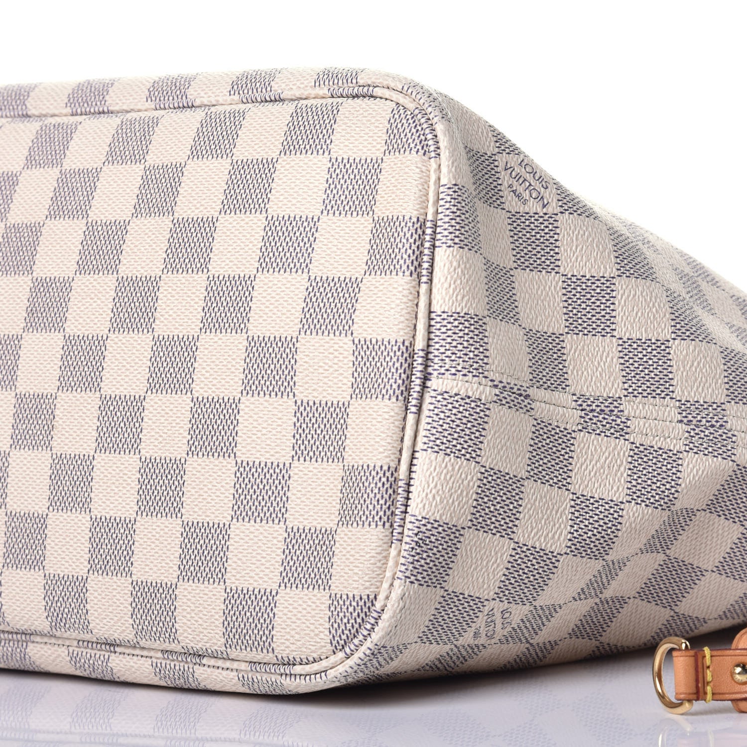 Louis Vuitton Damier Azur Neo Neverfull MM Rose Ballerine 8 of 8