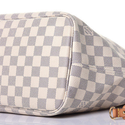 Louis Vuitton Damier Azur Neo Neverfull MM Rose Ballerine 8 of 8