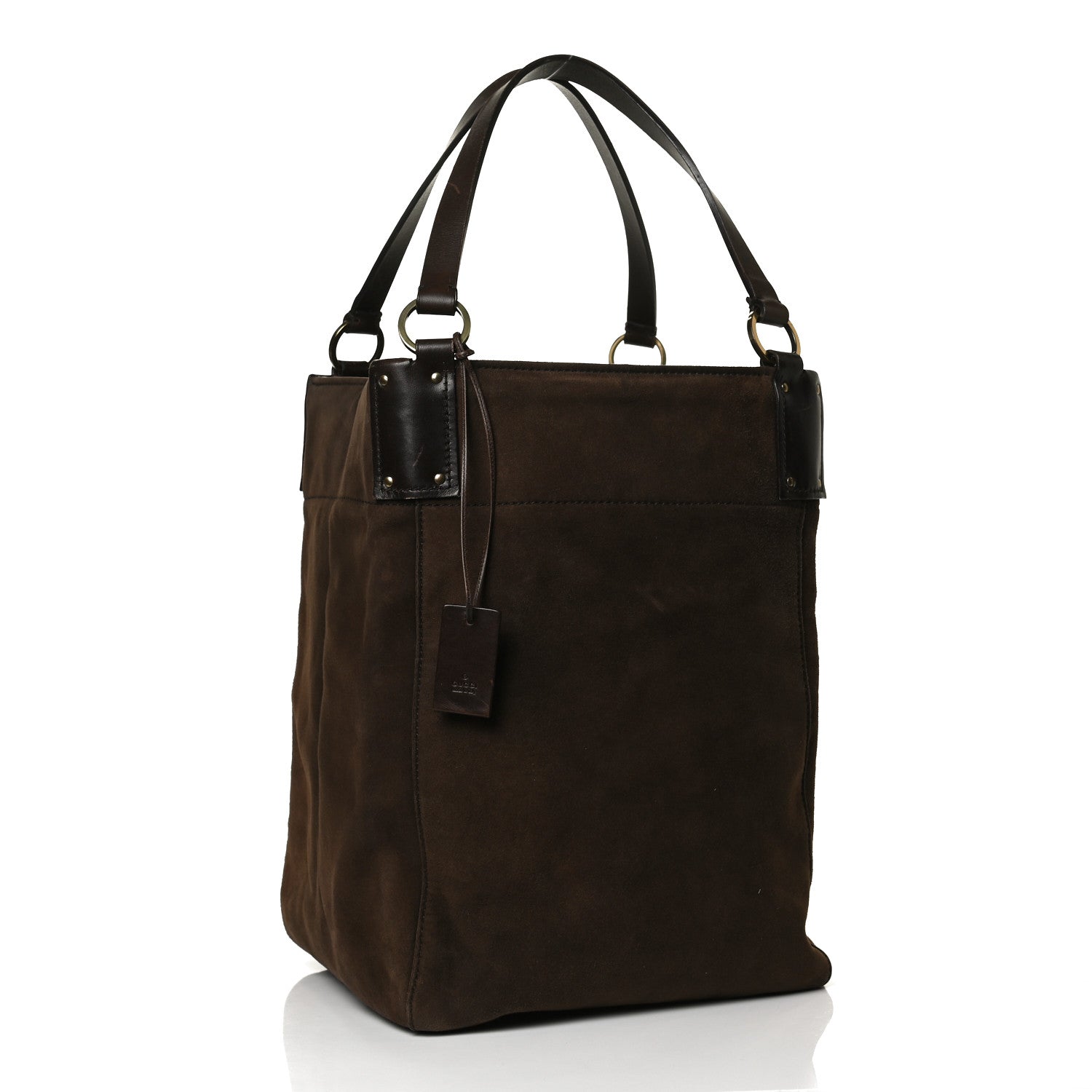Gucci Suede Tote Brown 3 of 14