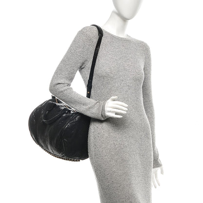 Alexander Wang Pebbled Lambskin Rocco Black Antique Brass Hardware 2 of 9