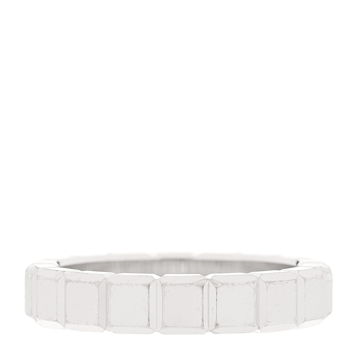 Chopard 18K White Gold Diamond Ice Cube Band Ring 52 6 3 of 5