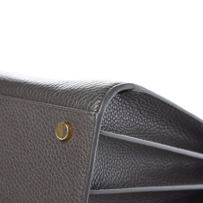Saint Laurent Grained Calfskin Small Sac De Jour Dark Anthracite 12 of 13