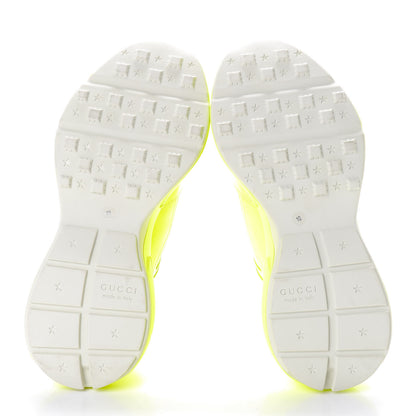 Gucci Calfskin Mens Rhyton Sneakers 10 Yellow Fluo 7 of 7