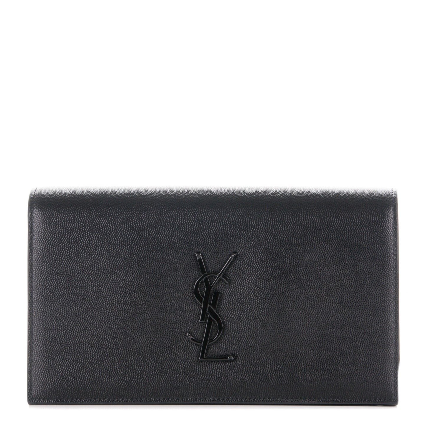 Grain De Poudre Classic Monogram Clutch Nero Black