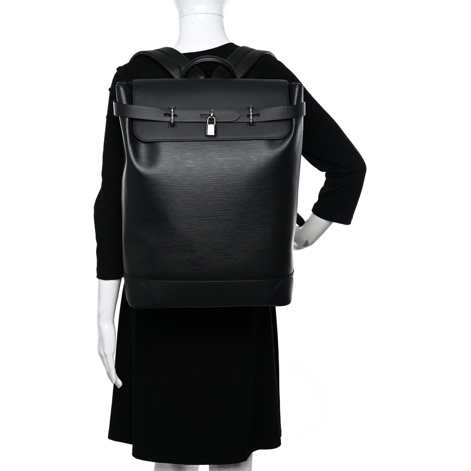 Louis Vuitton Epi Steamer Backpack Black 2 of 10