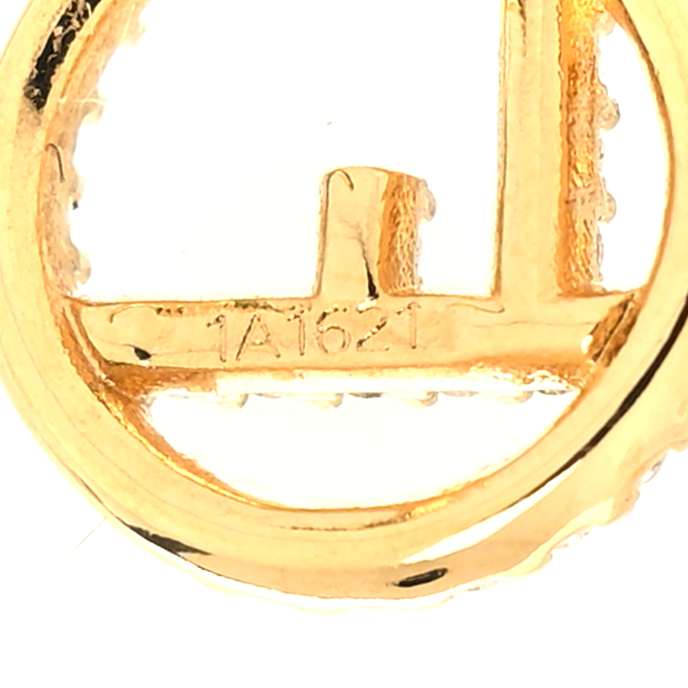 Fendi Metal Crystal F is Fendi Earrings Gold 4 of 4