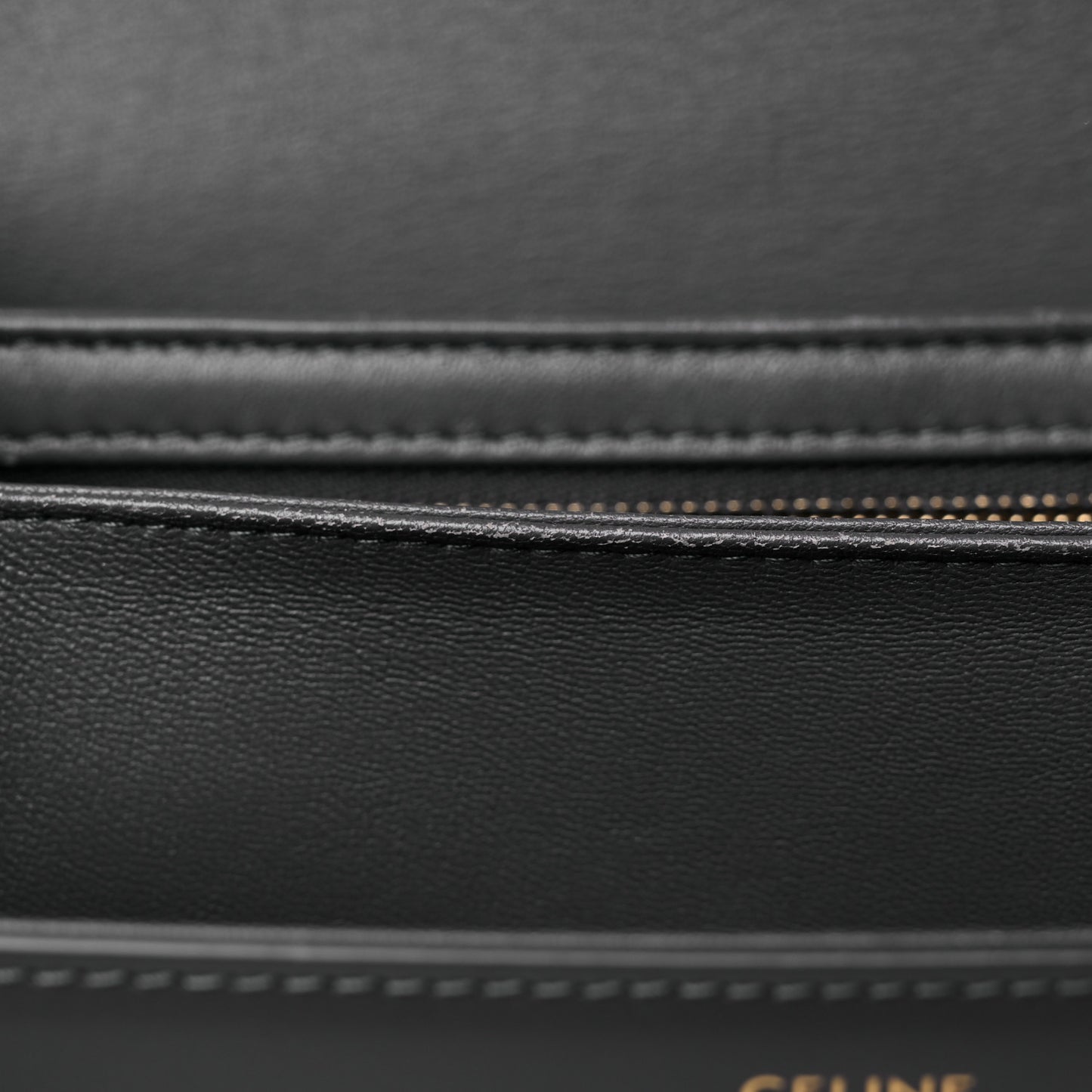 Shiny Calfskin Medium Triomphe Grey