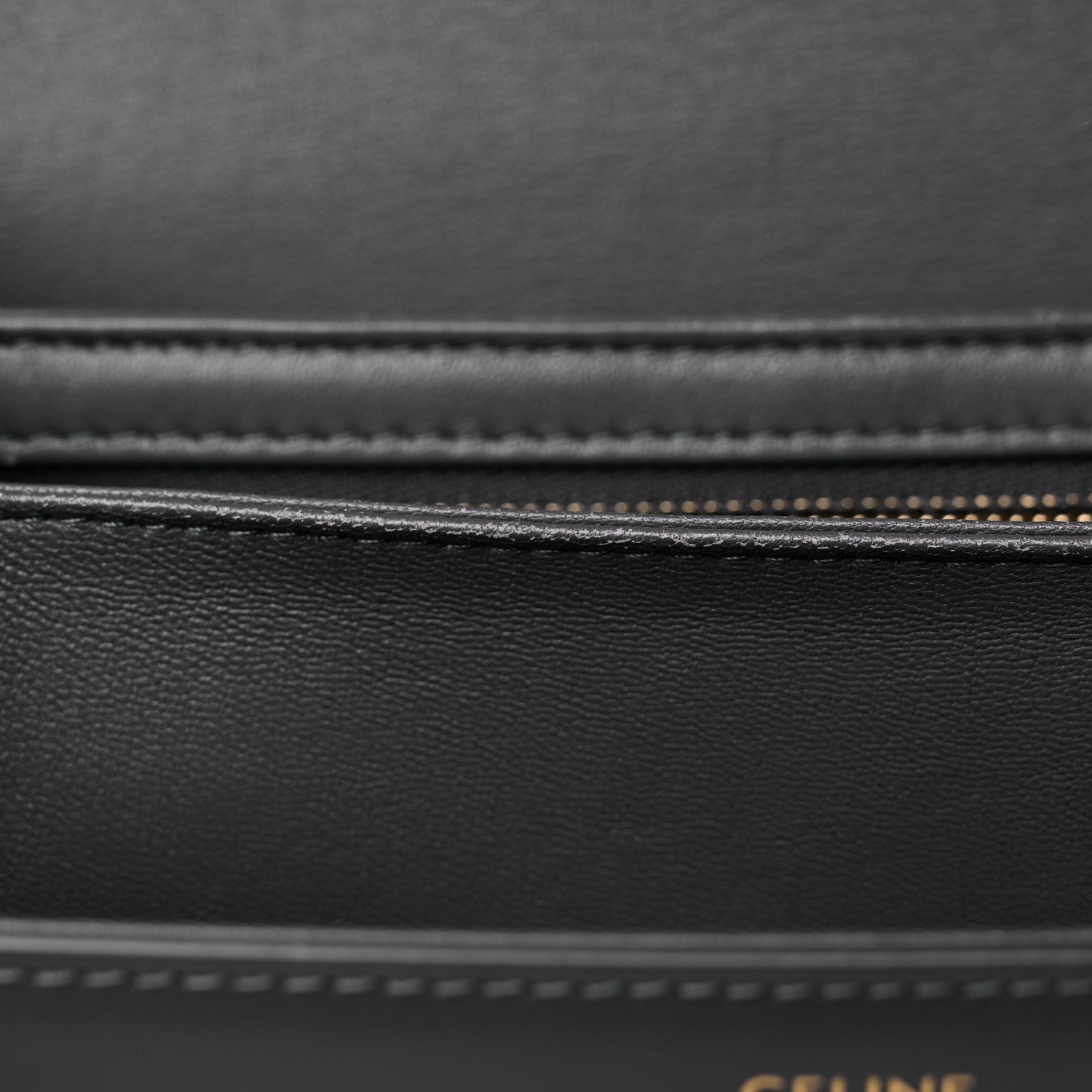 Celine Shiny Calfskin Medium Triomphe Grey 15 of 21