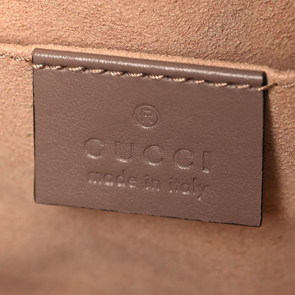 Gucci Calfskin Matelasse Mini GG Marmont Chain Shoulder Bag Porcelain Rose 7 of 11