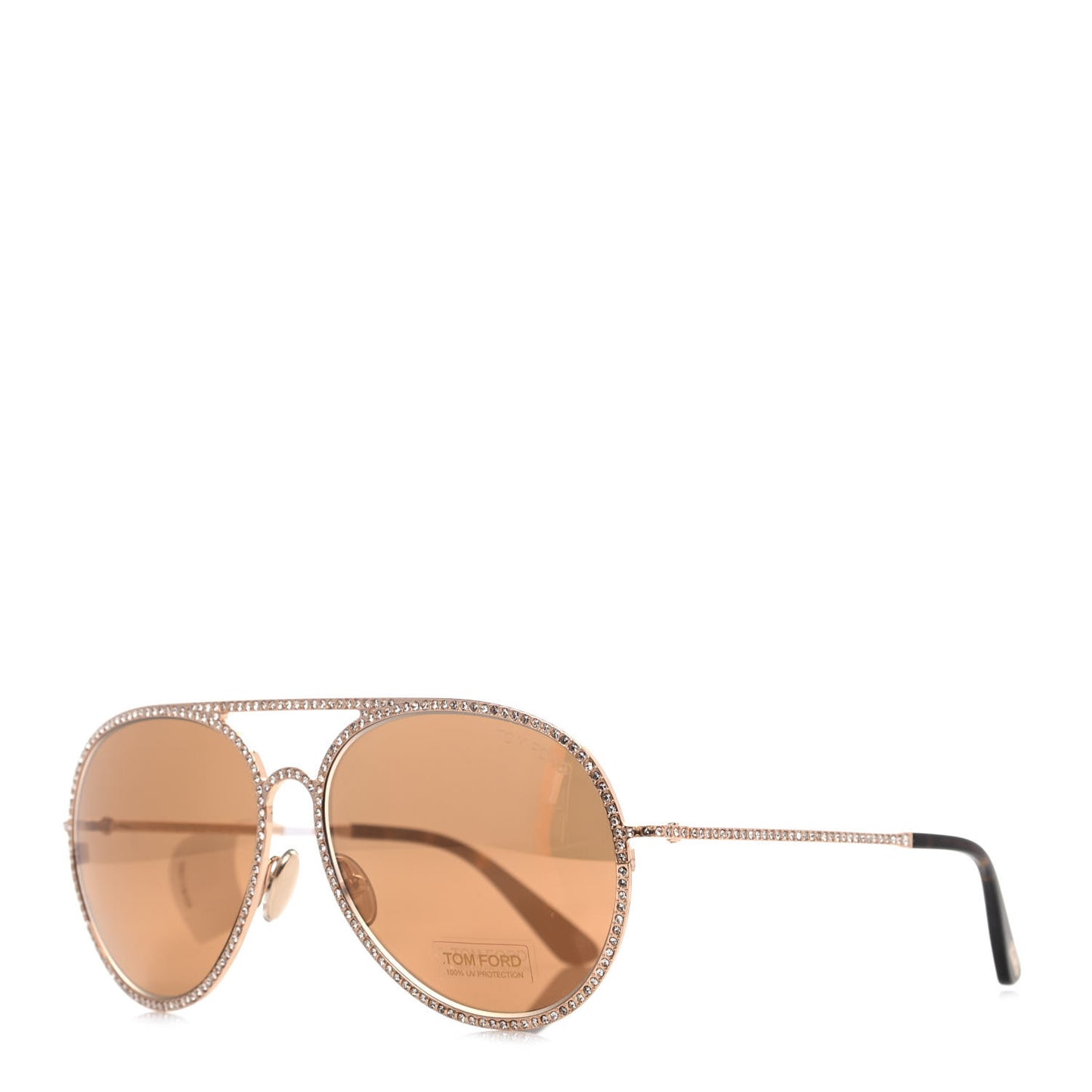 Crystal Embellished Antibes Sunglasses Gold