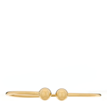 Tiffany 18K Yellow Gold 8mm HardWear Ball Bypass Bracelet 1 of 3