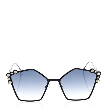 Fendi Geometric Dots Sunglasses FF 0261/S Dark Blue 2 of 8