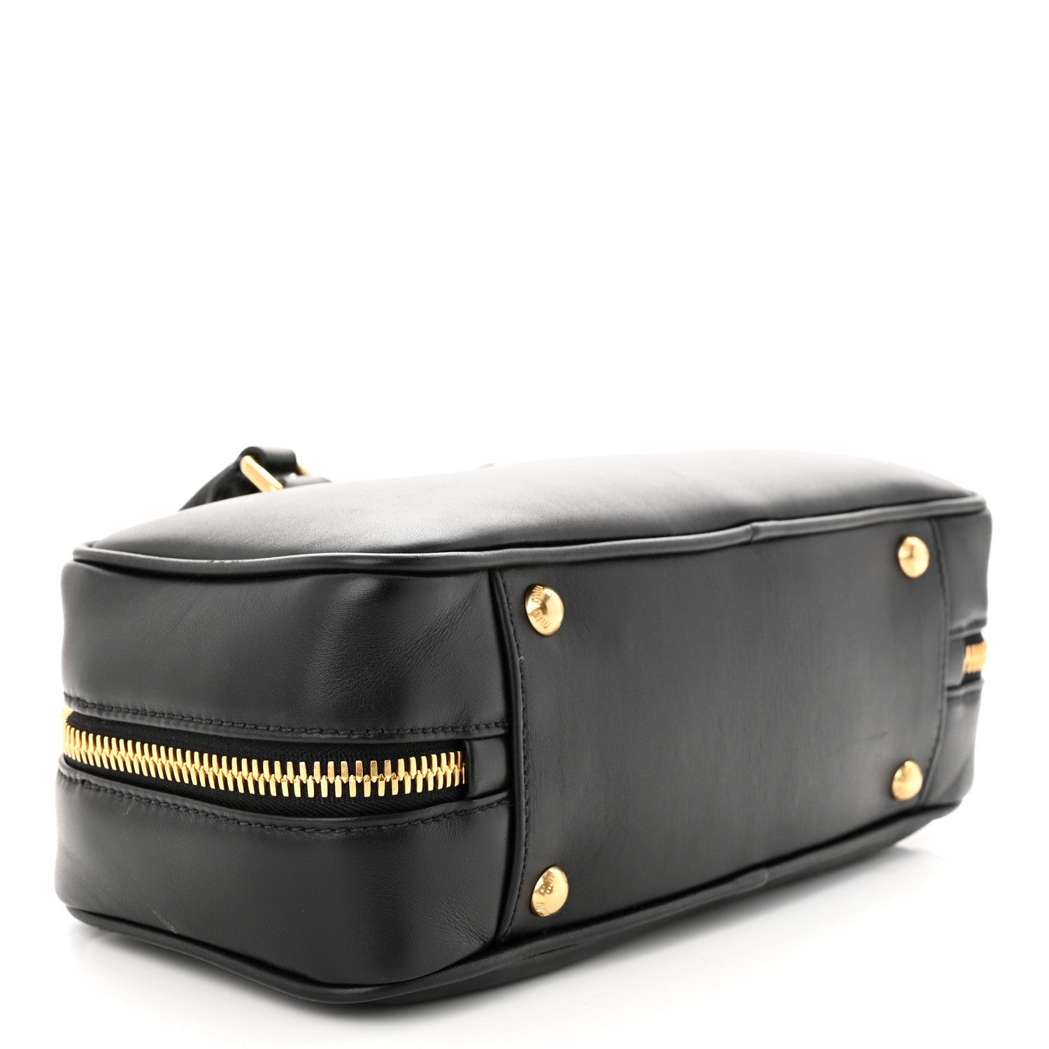 Miu Miu Calfskin Arcadie Top Handle Bag Black 4 of 11