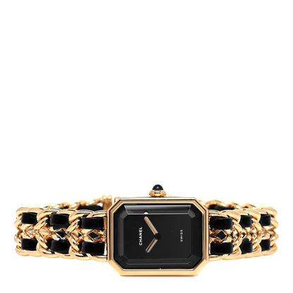 Chanel Stainless Steel Lambskin 20mm Chain Premiere Quartz Watch Gold XL 2 of 4