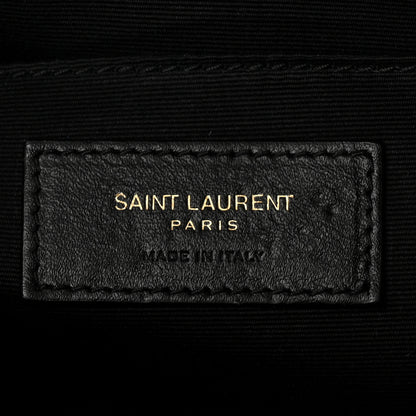 Saint Laurent Calfskin Matelasse Monogram Lou Camera Bag Navy 6 of 10