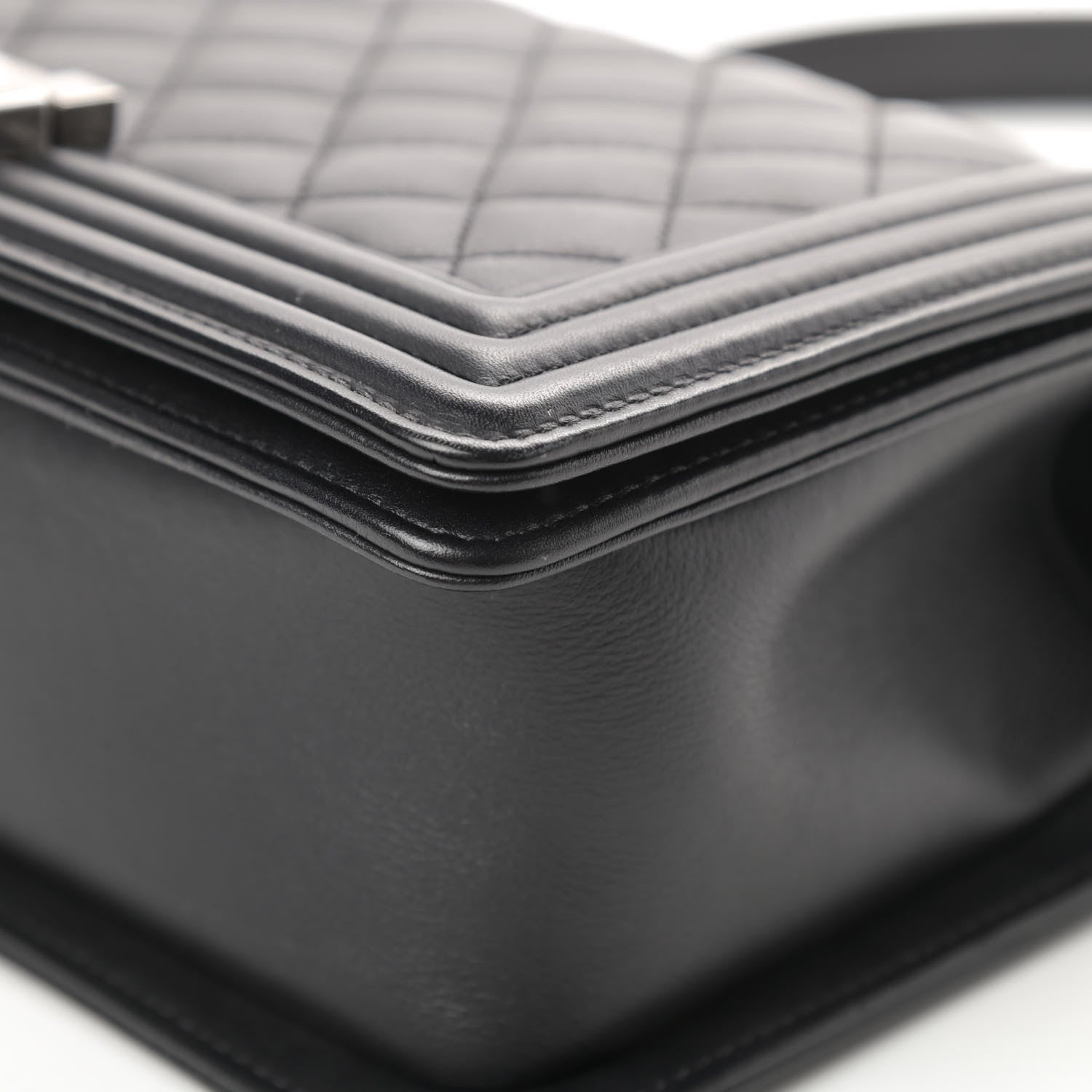Chanel Calfskin Quilted Medium Boy Flap Black 11 of 11