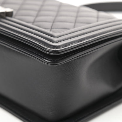 Chanel Calfskin Quilted Medium Boy Flap Black 11 of 11