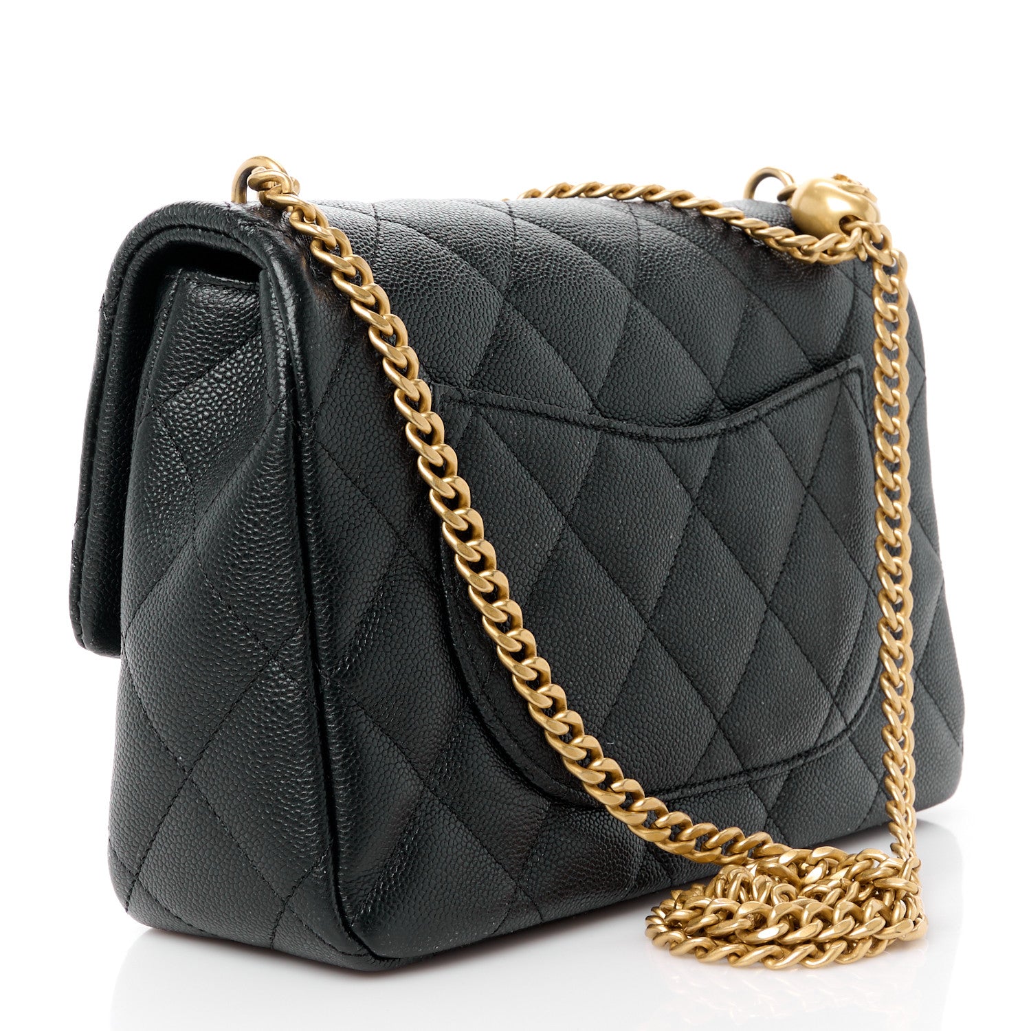 Chanel Caviar Quilted Sweetheart Flap Black 3 of 11