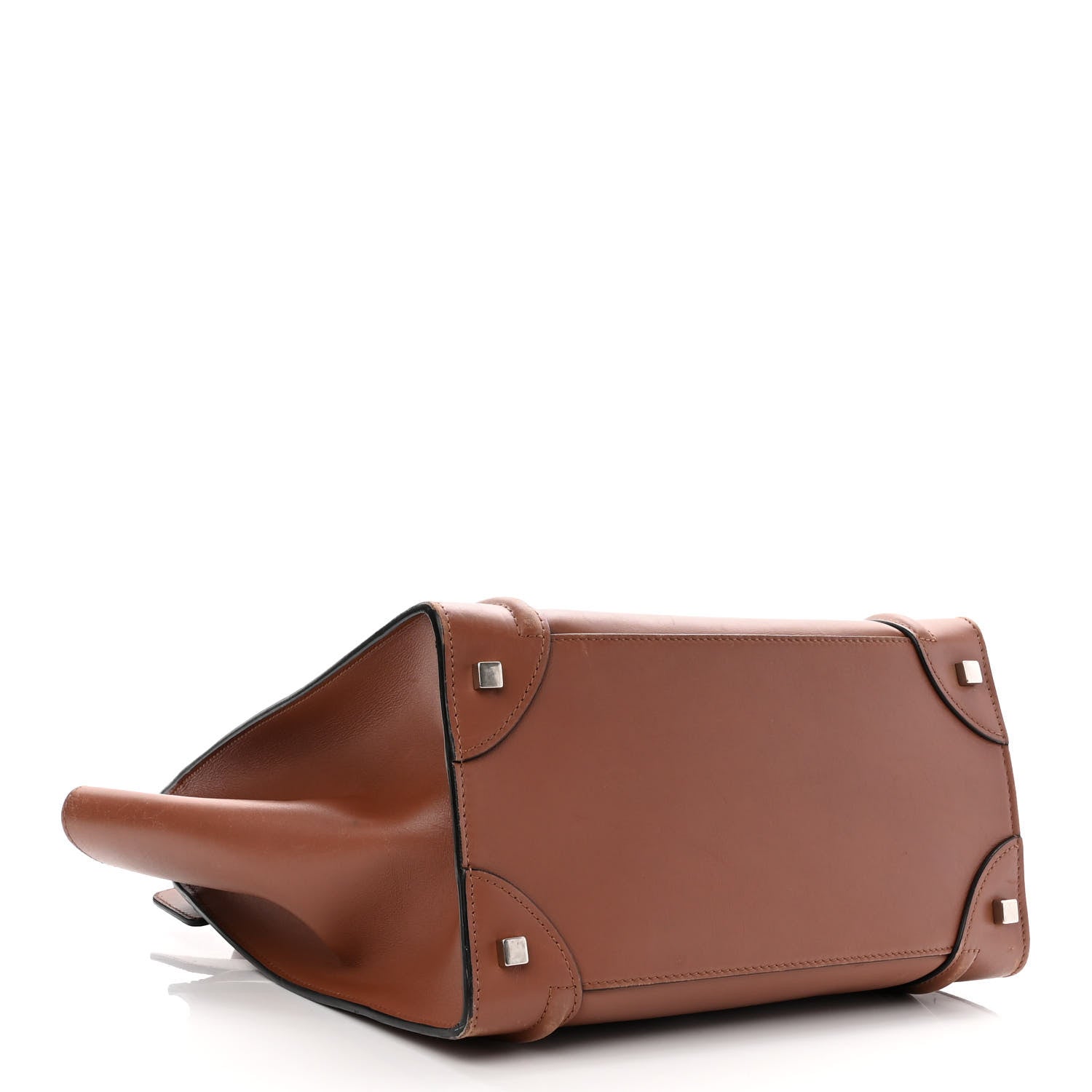 Celine Smooth Calfskin Mini Luggage Sienna 4 of 13