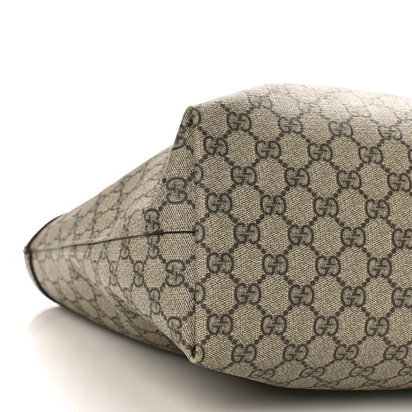 GG Supreme Monogram Medium Ophidia Shopping Tote Brown