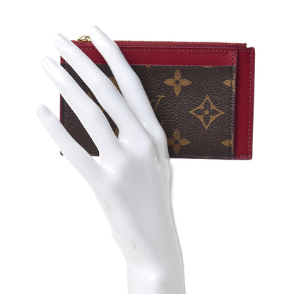 Louis Vuitton Monogram Zipped Card Holder Fuchsia 2 of 5