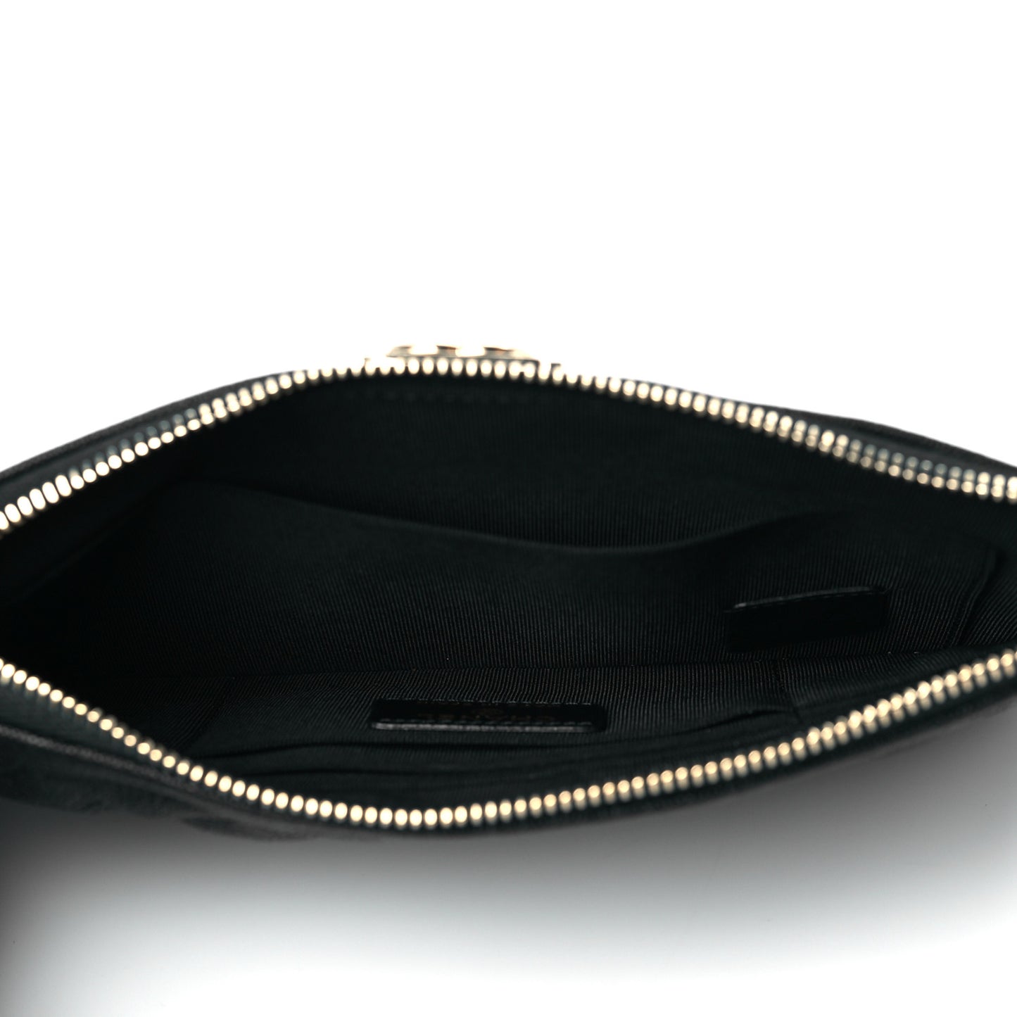 Caviar Quilted Small Boy Cosmetic Case Black