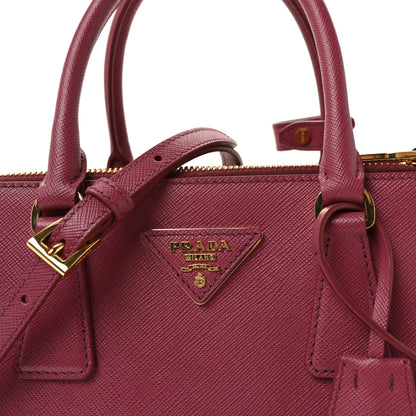 Prada Saffiano Mini Galleria Double Zip Tote Fuxia 7 of 9