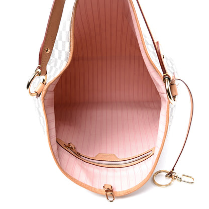 Louis Vuitton Damier Azur Delightful MM Rose Ballerine 4 of 10