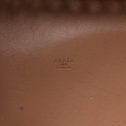 Alaia Calfskin Grommet Tote Black 7 of 12