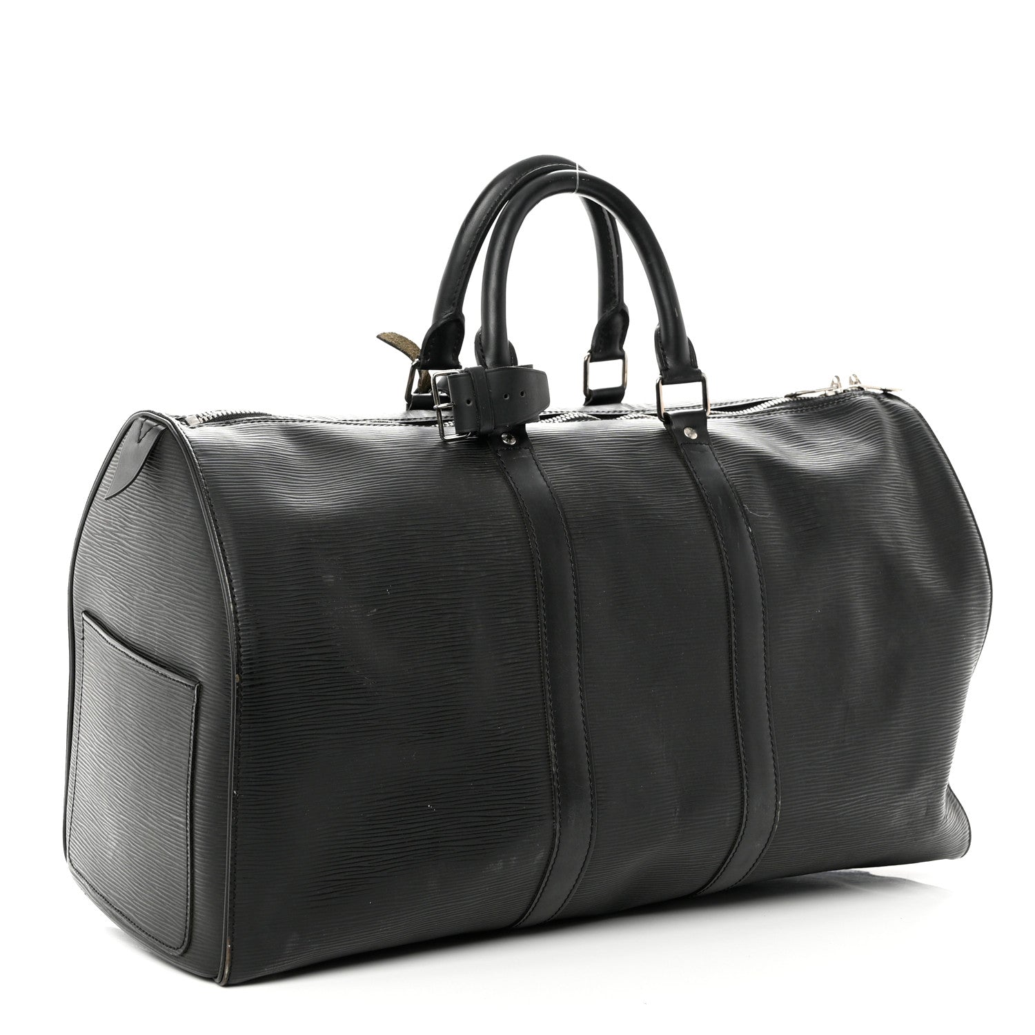 Louis Vuitton Epi Keepall 50 Black 3 of 11