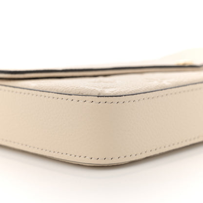 Louis Vuitton Empreinte Pochette Felicie Chain Wallet Cream 9 of 11