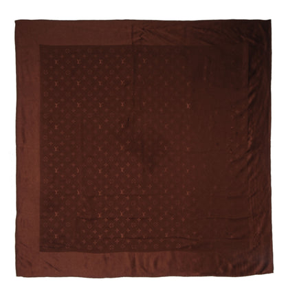 Louis Vuitton Silk Monogram Monaco Scarf Brown 2 of 5