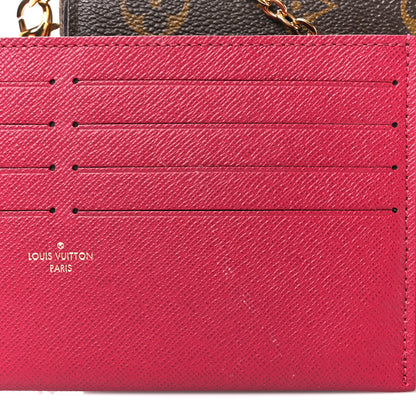 Louis Vuitton Monogram Pochette Felicie Chain Wallet Fuchsia 16 of 16