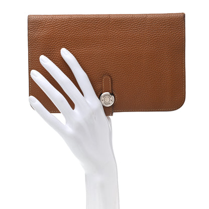 Hermes Togo Dogon Duo Wallet Gold 3 of 10