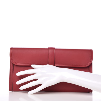 Hermes Swift Jige Elan 29 Clutch Rouge Grenat 2 of 8