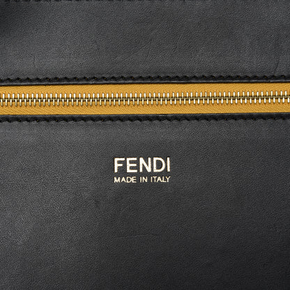Fendi Canvas Pequin Small Shopping Tote Yellow 9 of 12
