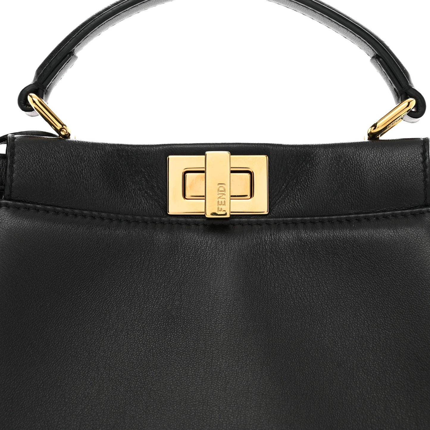 Nappa Mini Peekaboo Iconic Satchel Black