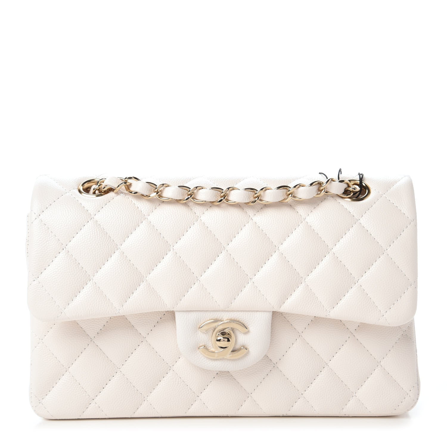 Chanel Caviar Quilted Small Double Flap White 1 of 11