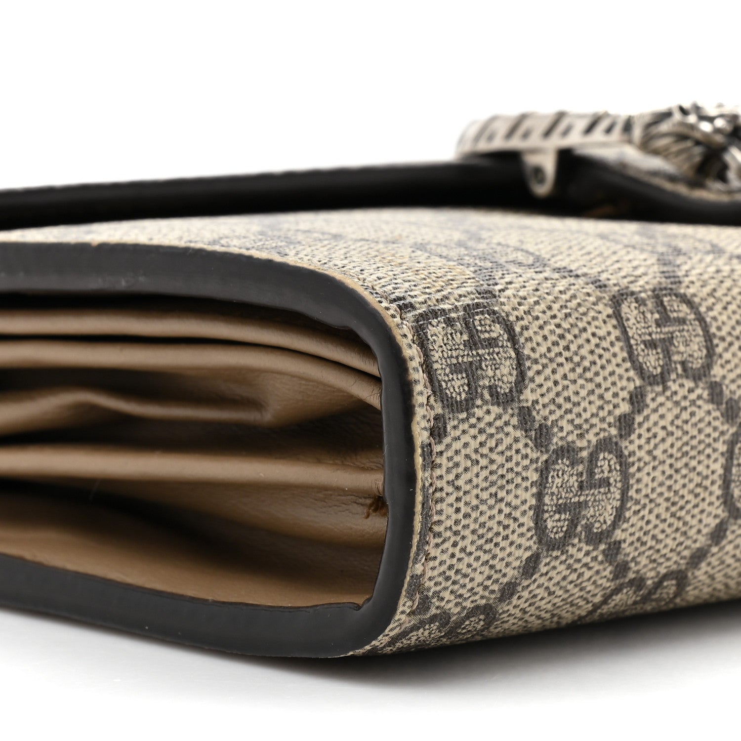 Gucci GG Supreme Monogram Mini Dionysus Chain Wallet Beige Taupe 12 of 17