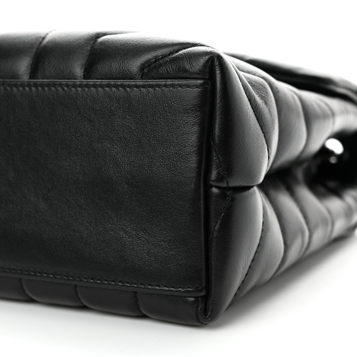 Saint Laurent Calfskin Y Quilted Monogram Monochrome Small Loulou Chain Satchel Black 10 of 10