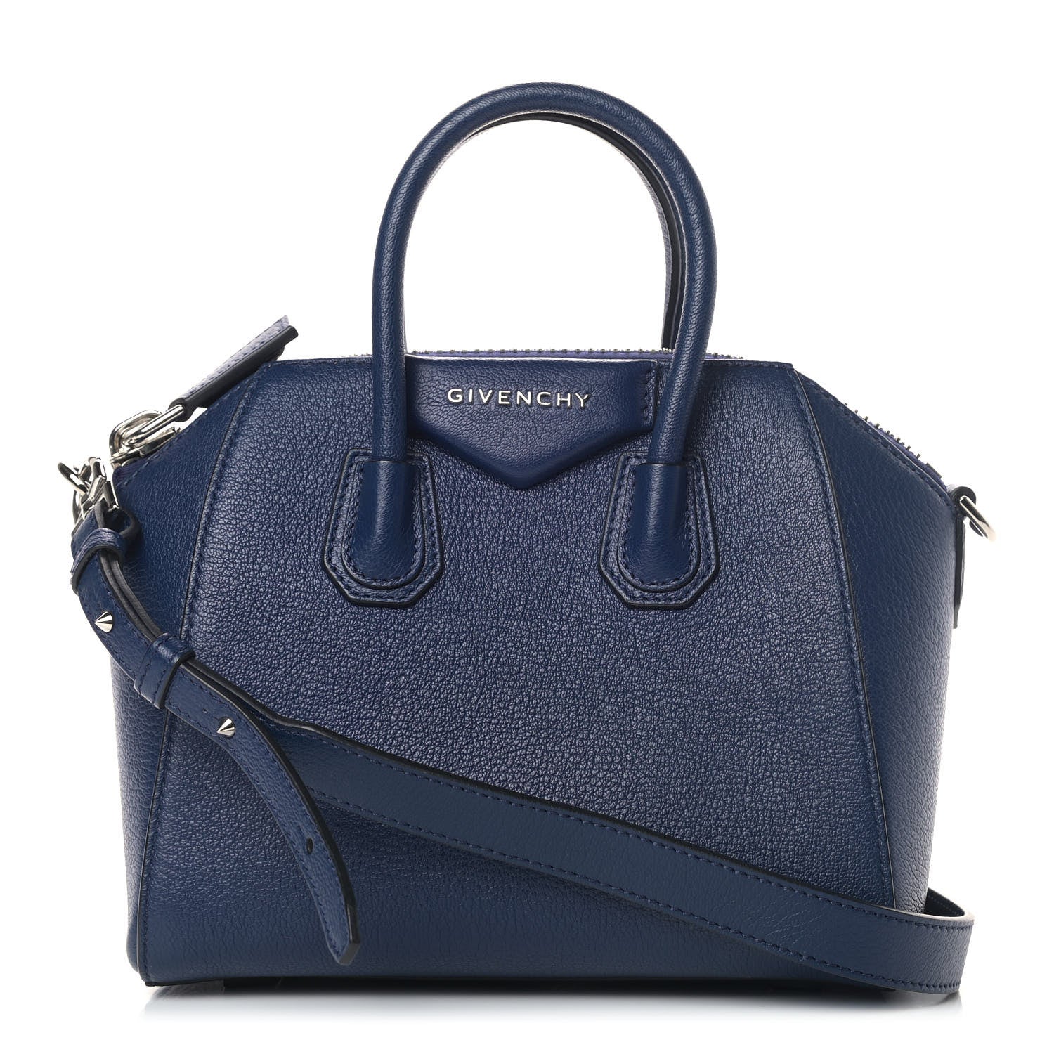 Givenchy Sugar Goatskin Mini Antigona Navy 1 of 5