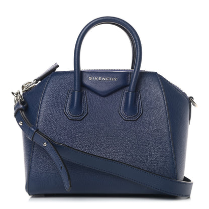 Givenchy Sugar Goatskin Mini Antigona Navy 1 of 5