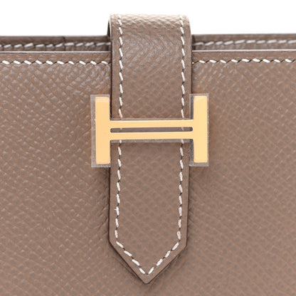 Hermes Epsom Bearn Compact Wallet Etoupe 8 of 9
