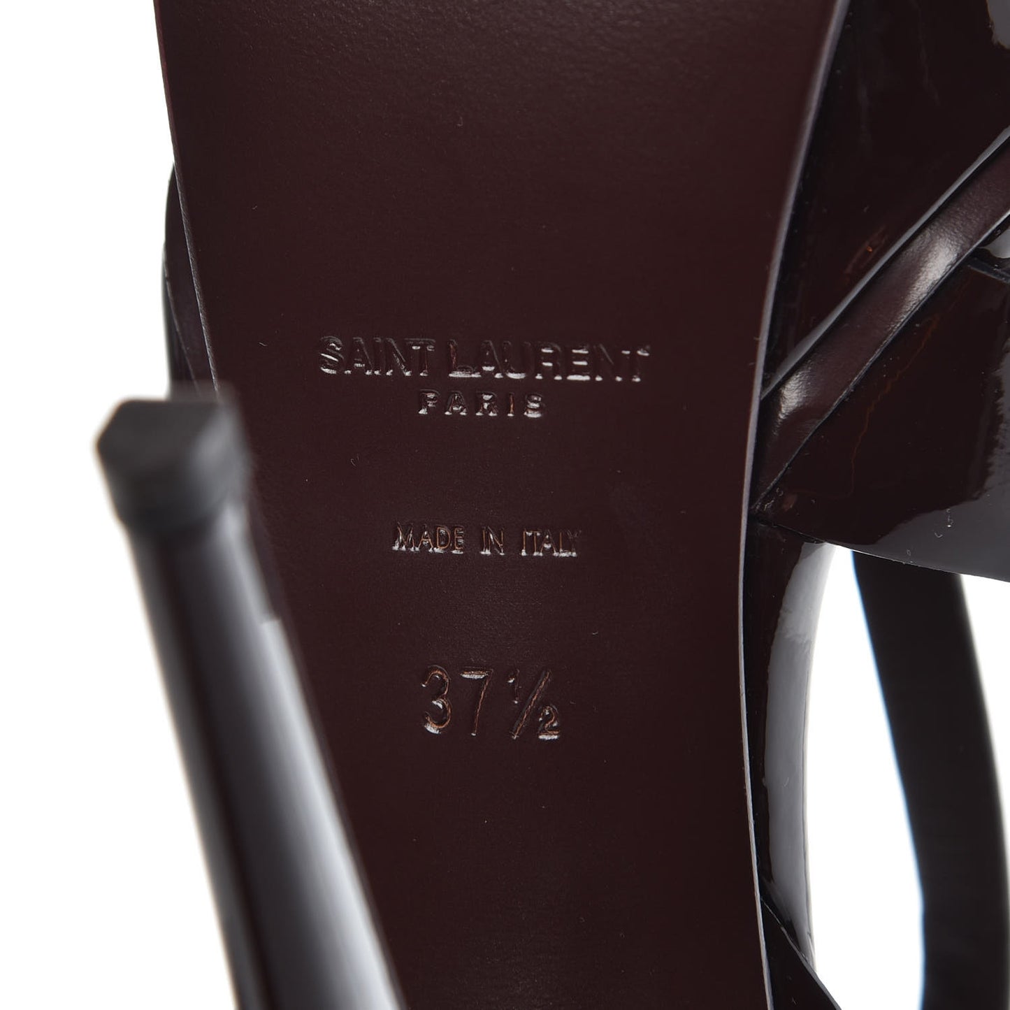 Vitello Vernice Tribute 105 Platform Sandals 37.5 Amaranto