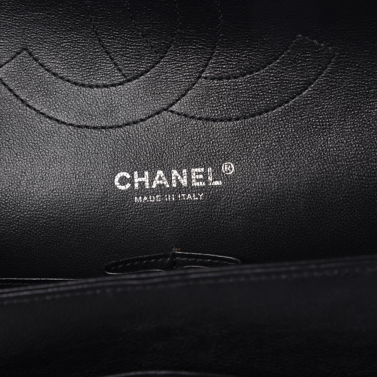 Chanel Crumpled Calfskin Quilted Jumbo Double Flap So Black 6 of 10