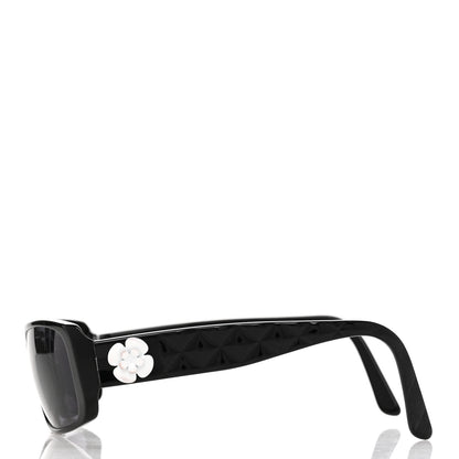 Chanel Camellia CC Sunglasses 5111 Black 3 of 9