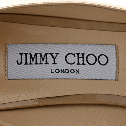 Jimmy Choo Patent Romy 85 Pumps 39.5 Nude 7 of 11
